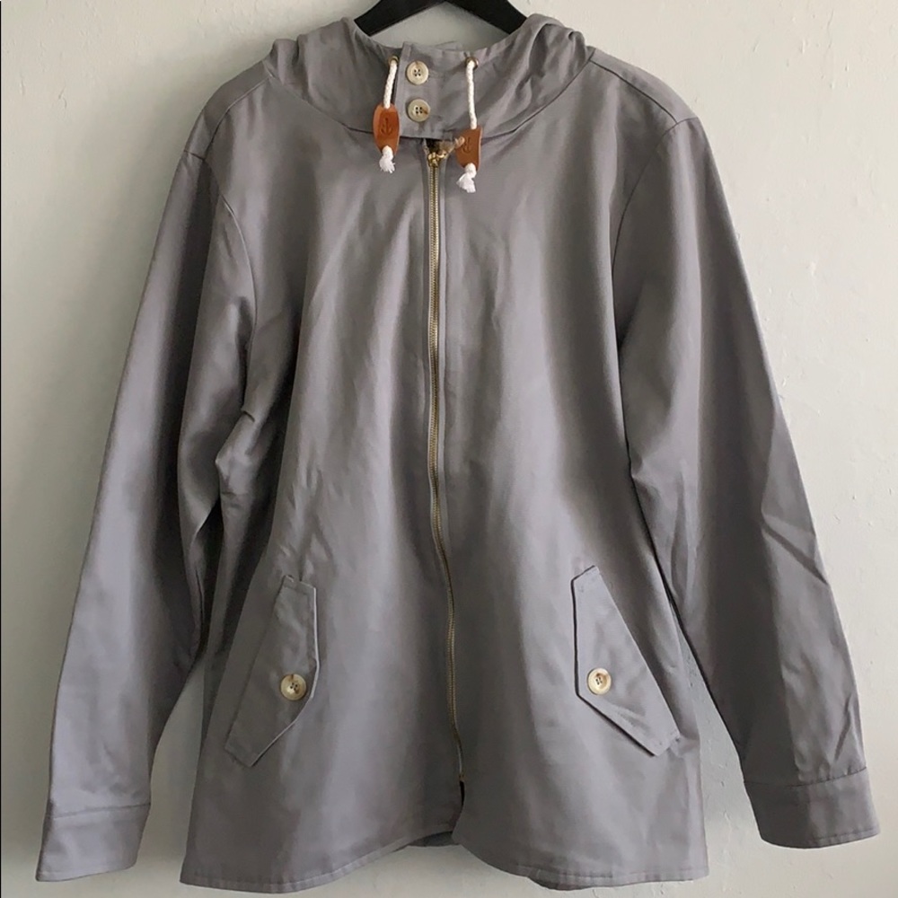 Paddington Grey Zip Hooded Parka